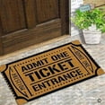 thumbnail image 1 of Tapis de Sol Impression 3D Tapis de Bienvenue Tapis de Sol Imprimé Tapis d'Entrée Tapis de Porte Drôle Admet un Billet Entrée Antidérapante Tapis Lavable en Machine Arpe de Noël, 1 of 5
