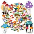 thumbnail image 3 of 35pcs-50pcs Colorful Mushroom Stickers Nature Stationery Stickers Fantasy PVC Stickers for Laptops Suitcases, 3 of 9