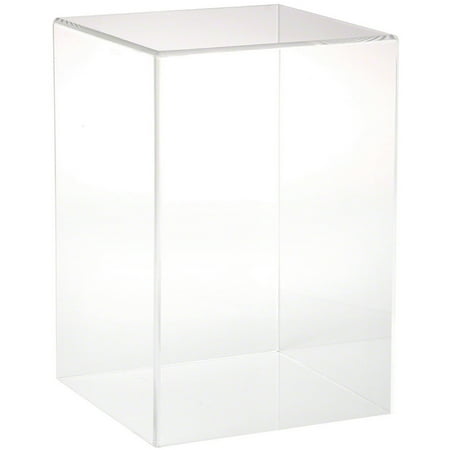 Plymor Clear Acrylic Display Case with No Base, 8" W x 8" D x 12" H