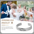 thumbnail image 3 of DESIGNICE Gold Bangles for Women Geometric Design Silver Bangle Bracelets Opening Silver Cuff Bracelets for Women Gifts for Girlfriend Silver, 3 of 7