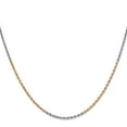 thumbnail image 2 of Primal Gold 14 Karat Tri-Color 1.75mm Diamond-cut Rope Chain, 2 of 4