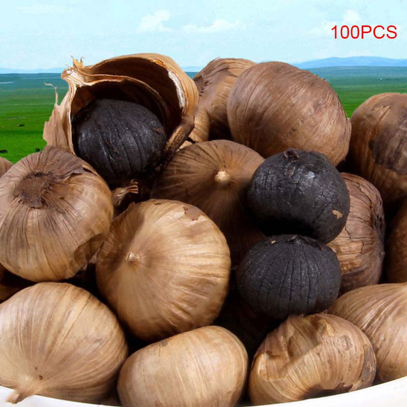 100pcs Rare Black Garlic Healthy Bonsai Seeds Green Vegetable Seeds Plant Decora 