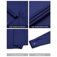 thumbnail image 3 of sogami Mens Long Sleeve Stretch Dress Shirts Wrinkle-Free Solid Button Down Shirts, 3 of 7