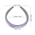 thumbnail image 3 of Unique Bargains 1 Pc Classic Elegant Satin Sponge Headband for Women for Girls 6.30"x5.91" Purple, 3 of 4