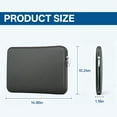 thumbnail image 2 of GASTROPOD Laptop Bag,15in Slim Fashion Design Laptop Sleeve,Full Protection Premium Zipper Computer Bag,Gray, 2 of 7
