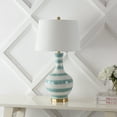 thumbnail image 5 of JONATHAN Y Tucker 30.5" Striped Ceramic/Metal LED Table Lamp, Green/White, JYL3054A, 5 of 8