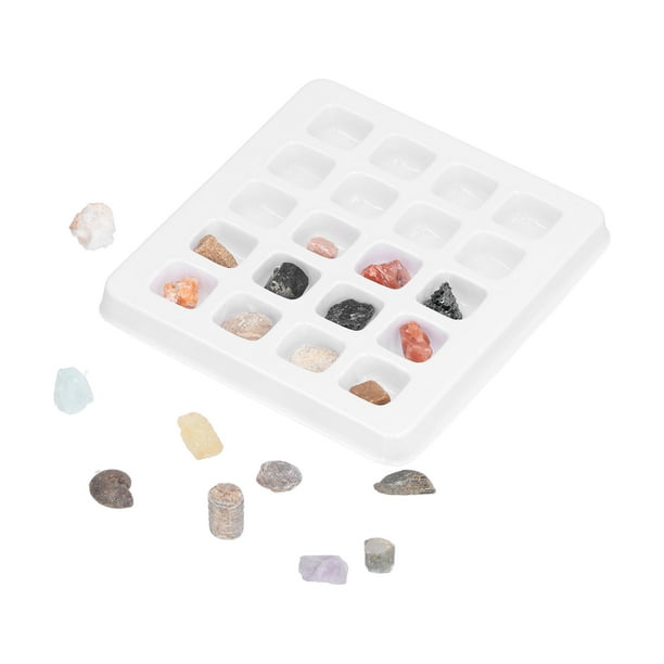 Peahefy 20 sortes de pierres précieuses ornement coloré pierres précieuses  de chakra de guérison pour les enfants F 