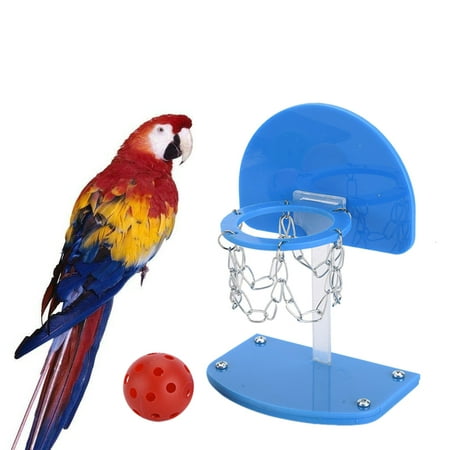 Pretyzoom Basketball Hoop for Parrots Mini Basketball Set Environmental Friendly Plastic 1Set