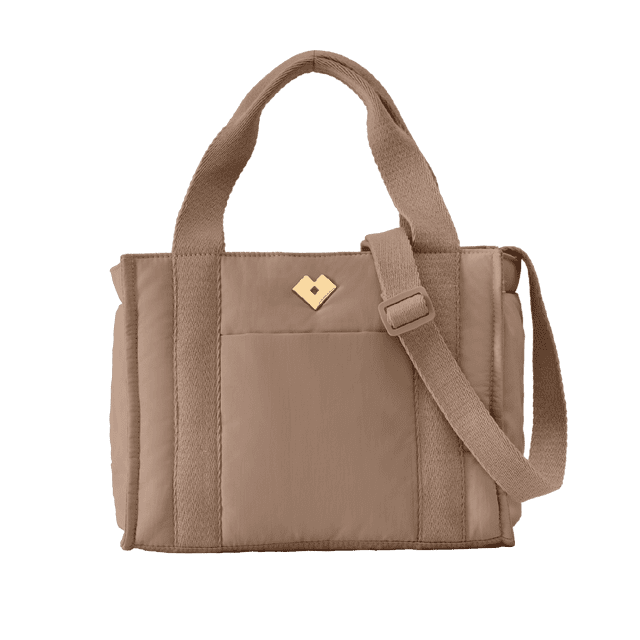 Bolsa Mujer tipo Tote Bag y Crossbody, LuckyLy Ligera con Múltiples Compartimentos y Repelente al Agua, Bolso de Viaje y Bandolera Cruzada, Ideal como Regalos para Mujer Originales – beige UNITALLA