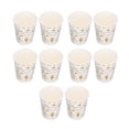 thumbnail image 3 of Vaso de papel para agua, 10 vasos de papel de 250 ml, mini vasos desechables construidos para durar, 3 of 8