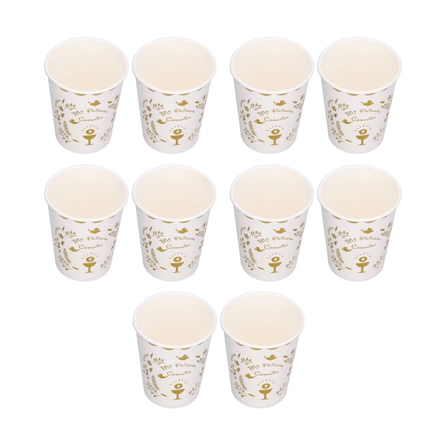 Gobelet en Papier, 10 Pcs Gobelets en Papier 250ml Gobelets en Papier Haute Performance