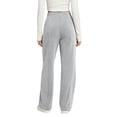 thumbnail image 5 of ZHYou No Boundarie Straight Leg Sweatpants for Women Drawstring Elastic High Waist Loose Fit Trousers with Pockets,Gray,Size M, 5 of 6
