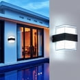 thumbnail image 1 of Aplique de exterior LED 6000K Blanco frío Aplique de pared IP65 Acrílico 960LM Para jardines, patios, paredes exteriores. Tamaño total: 105 * 90 * 130 mm [Clase energética F] brillar Electrónica, 1 of 5