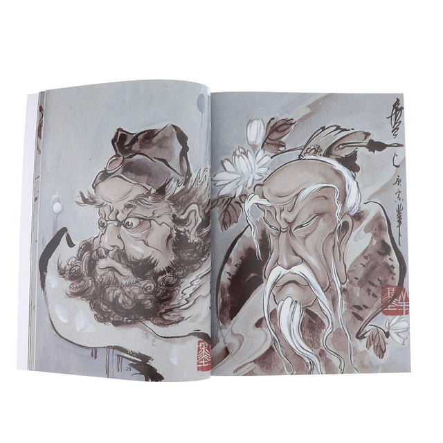 Body Art Painting Drawing Sketch Hoja de libro de referencia, 8 estilos para Yuyangstore Body Art Book