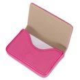thumbnail image 1 of Portatarjetas Uxcell, Estuche de Tarjetas de Negocios de Cuero PU con Cierre Magnético para Hombres y Mujeres, Rosa Rojo, 1 of 6