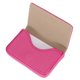 thumbnail image 1 of Portatarjetas Uxcell, Estuche de Tarjetas de Negocios de Cuero PU con Cierre Magnético para Hombres y Mujeres, Rosa Rojo, 1 of 6