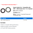 thumbnail image 2 of Engine Gasket Set - Compatible with 2001 - 2005 Honda Civic 1.7L 4-Cylinder 2002 2003 2004, 2 of 2