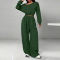 thumbnail image 2 of Maean Womens Tracksuit Sets Wide Leg Baggy Sweatpant and Long Sleeve Sweatshirts Lounge Sweatsuit, 2 of 5