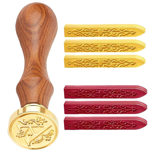Wax Stamp Envelop Sealing Stamp Set Decorative Letter Stamper