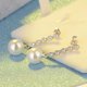 thumbnail image 4 of Pendientes de perlas Qarigey 2 piezas para mujer joyería regalo elegante, 4 of 6