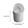 thumbnail image 5 of FUEENIRVA 5Sets Breathable White Plastic Flower Pot Self Watering Planter, 5 of 6