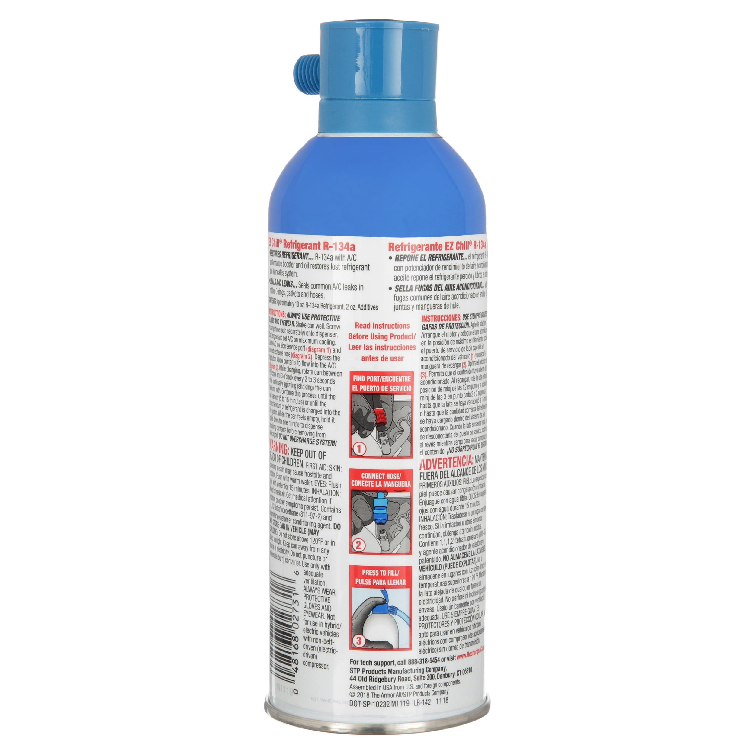 EZ Chill Refill R-134A Refrigerant Plus Oil - 12 oz