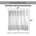 thumbnail image 7 of Creative Products Beige Vine Border 71x74 Shower Curtain, 7 of 7
