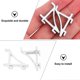 thumbnail image 3 of Freezer Shelf Clips Aluminum Refrigerator Support Clips Cooler Shelf Brace Clips For Home Use (20pcs), 3 of 4