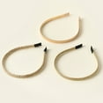 thumbnail image 3 of unbranded 3Ud Diademas Metálicas Doradas Finas Para Mujer Accesorio Duradero Ideal Para Reuniones Y Fiestas, 3 of 6