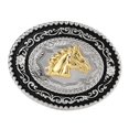 thumbnail image 2 of Hebilla de Cinturón Clásica Hugo Golden Rodeo Cabeza de Caballo, 2 of 7