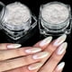 thumbnail image 1 of LONEOURS Polvo Uñas Brillo Cromo Efecto Espejo | SHIMMER CROMO - 2 Tarros, 1 of 7