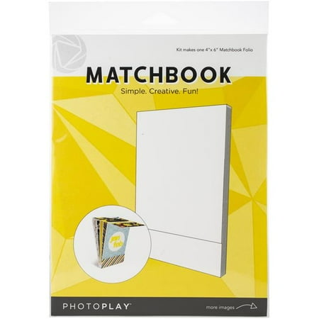 UPC: 0792436594528 | Photoplay Paper PPP9452 4 x 6 in. White Match Book  6 Pages