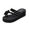 thumbnail image 2 of Kukoosong Wedge Sandals for Women Summer Wedge Heel Platform Slippers Flip Flops Beach Shoes Sandals Women Black 40, 2 of 7