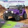 thumbnail image 4 of OLAKIDS Ride on Truck, 12V Battery Powered Electric Vehicle for Kids with Remote Control, Bluetooth, Power Display, LED Lights, Music Player, Ride on Toy for 3+ Boys Girls, 4 of 9