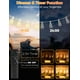 thumbnail image 4 of Cadena de luces LED para exteriores Brightever de 120 pies con mando a distancia, color blanco, 4 of 7