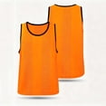 thumbnail image 2 of QSAWXQZ Kids' Soccer Training Tank Crew Neck Sleeveless Mesh Scrimmage Jersey Pullover Top 5-12 Years, 2 of 5