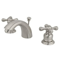 Kingston Brass KB958AX Victorian Mini-Widespread Bathroom Faucet, Brushed Nickel