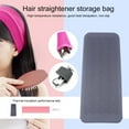 thumbnail image 2 of huanledash Hair Straightener Bag Portable Anti-scalding Wave Pattern Silicone Heat Insulation Mat Home Supply, 2 of 8