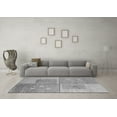thumbnail image 3 of Ahgly Company Indoor Square Abstract Gray Modern Area Rugs, 5' Square, 3 of 4