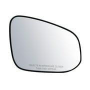 80287 - Fit System Passenger Side Non-heated Mirror Glass w/ backing plate, Toyota Highlander, Highlander Hybrid 14-18, 6" x 7 3/ 4" x 8 7/ 8" (w/ o Blind Spot Detection System)
