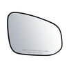 80287 - Fit System Passenger Side Non-heated Mirror Glass w/ backing plate, Toyota Highlander, Highlander Hybrid 14-18, 6" x 7 3/ 4" x 8 7/ 8" (w/ o Blind Spot Detection System)