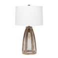 thumbnail image 1 of Lalia Home Wooded Arch Farmhouse Table Lamp with White Fabric Shade, Old Wood, 1 of 4