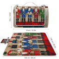 thumbnail image 2 of Awypu Nutcrackers Square Outdoor Picnic Mat for Camping, Park, Beach, Grass, Outdoor 58.3x58.3in, 2 of 6