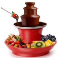 thumbnail image 4 of Chocolate Fountain Mini Fondue Set with Serving Tray Included,Electric 3-Tier Machine with Hot Melting Pot Base.EU Plug, 4 of 5