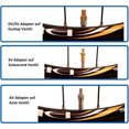 thumbnail image 3 of Volkmi 1 set Bicycle Valve Adapter Kit Bicycle Valve Manifold Valve Adapter SV AV DV Bicycle Pump Adapter + Extension Rod Kit, 3 of 9