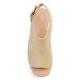 thumbnail image 5 of Journee Womens Crew Wedge Heel Espadrille Sandals, Widths Available, 5 of 10