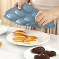 thumbnail image 6 of Nmdmisc 9 Cavity Madeleine Pan, Nonstick Silicone Madeleine Molds, Shell Shape Baking Cake Mold Pan(Blue), 6 of 6