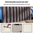 thumbnail image 3 of Base de Cama Full Gris Terciopelo con Luz LED, Enchufe EE.UU., 2 Cajones en el pie de cama y estante integrado en cabecero, 3 of 9