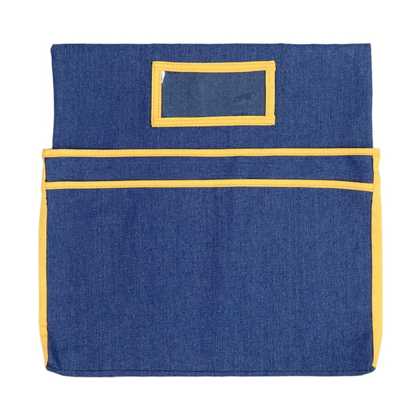 Silla Premium con licencia de Nombre 2 1, Soporte de Almacenamiento, Organización de Escritorio, Diagrama de Bolsa de Almacenamiento de Papel Borde naranja