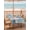 Powder Blue, Blush, Teal, variant on Outdoor Tablecloth with Umbrella Hole & Zipper, Blue Coral Coastal Round Tablecloth 60 Inch, Summer Beach Nautical Seaside Patio Table Cover Waterproof Table Cloth for Picnic/Party